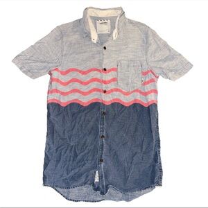 Vans Off The Wall Short Sleeve Button Down Shirt men’s small